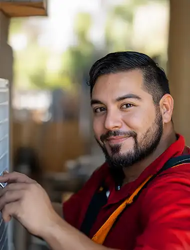 Career Opportunities at Irvine Mechanical - Smiling HVAC Technician